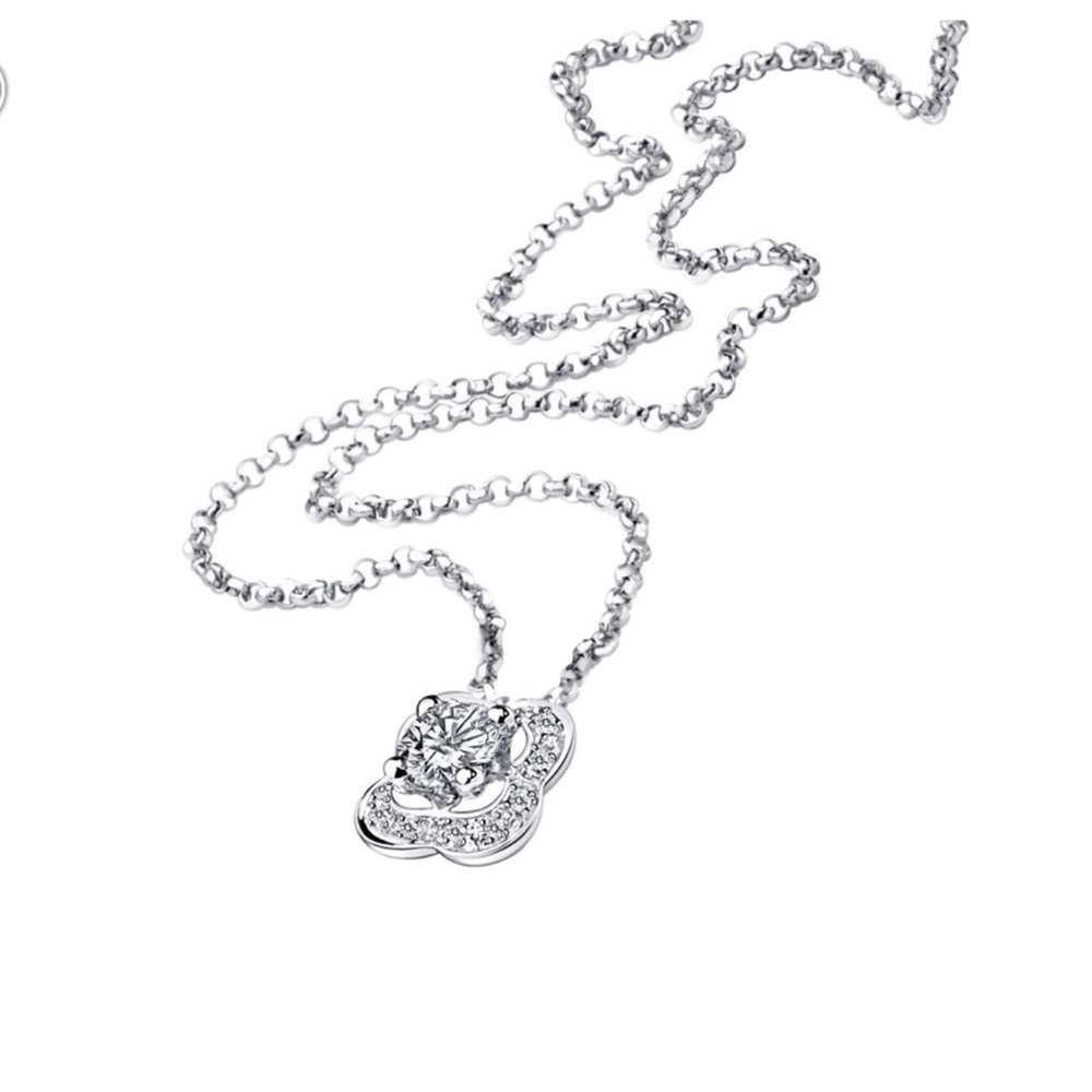 Mauboussin White Gold Diamond Necklace Limited Edition Authentic, Made in 🇮🇹